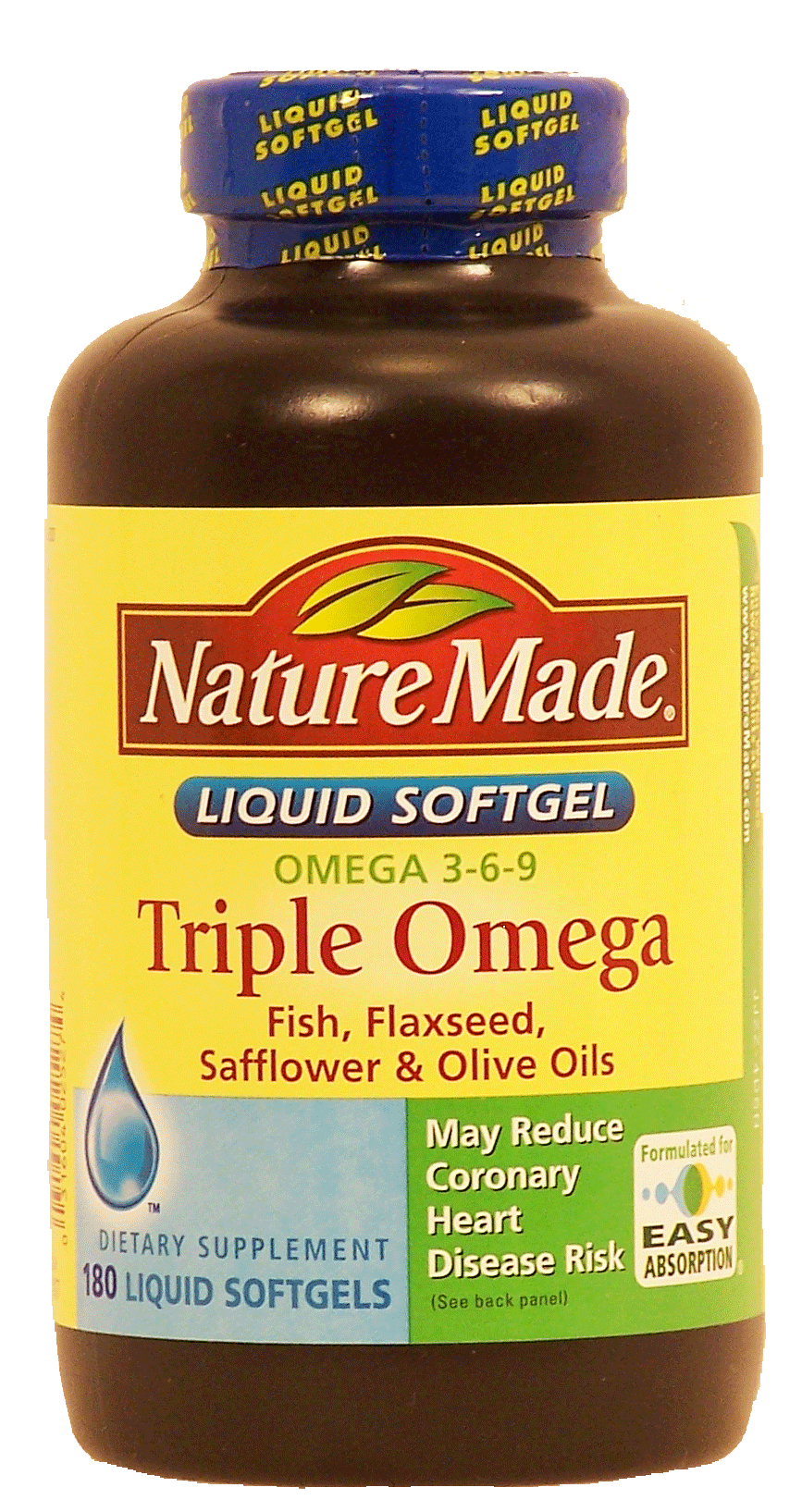 Nature Made Triple Omega omega 3-6-9; fish, flaxseed, safflower & olive oils, dietary supplements liquid softgels Full-Size Picture